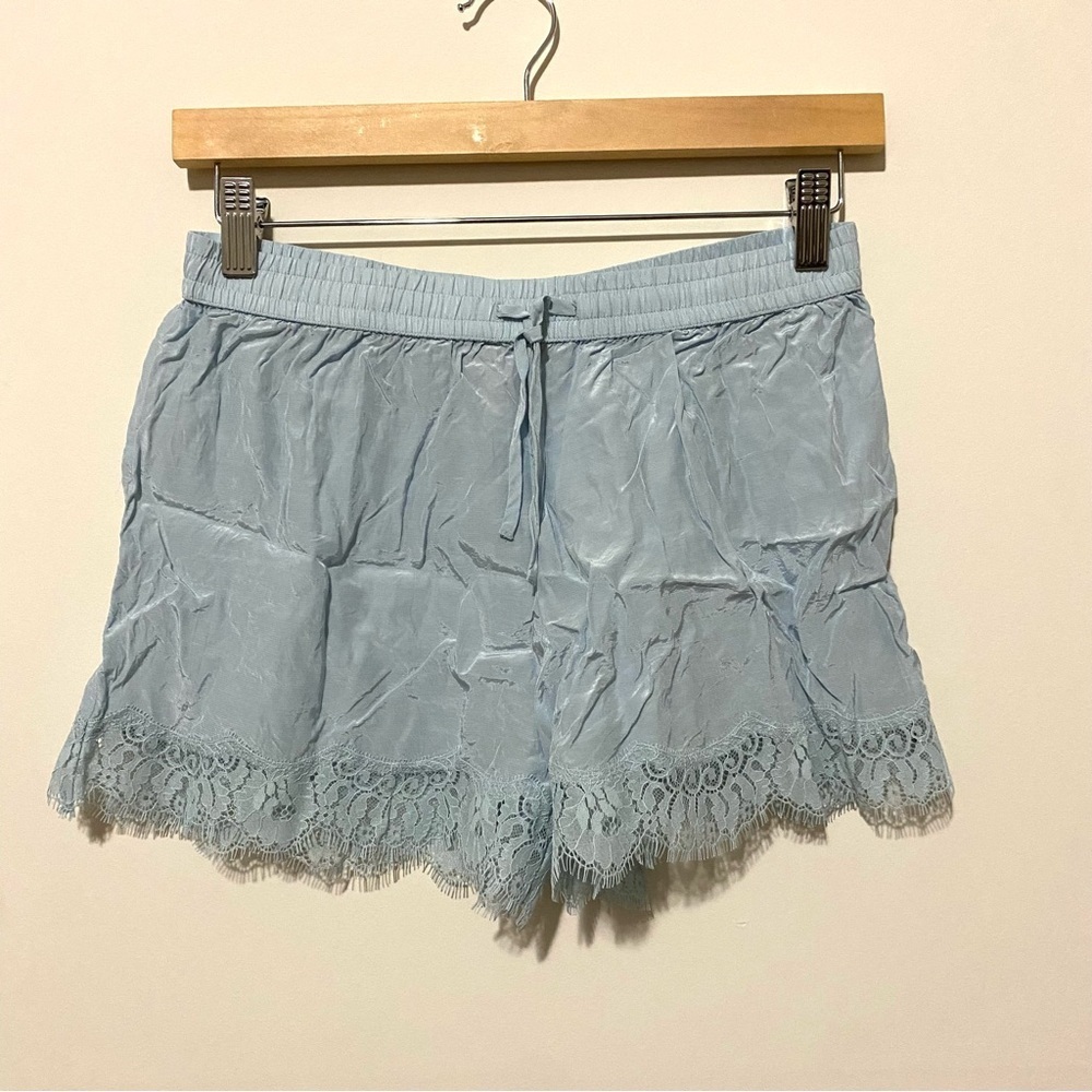 Victorias Secret Baby Blue Viscose Sleep Shorts